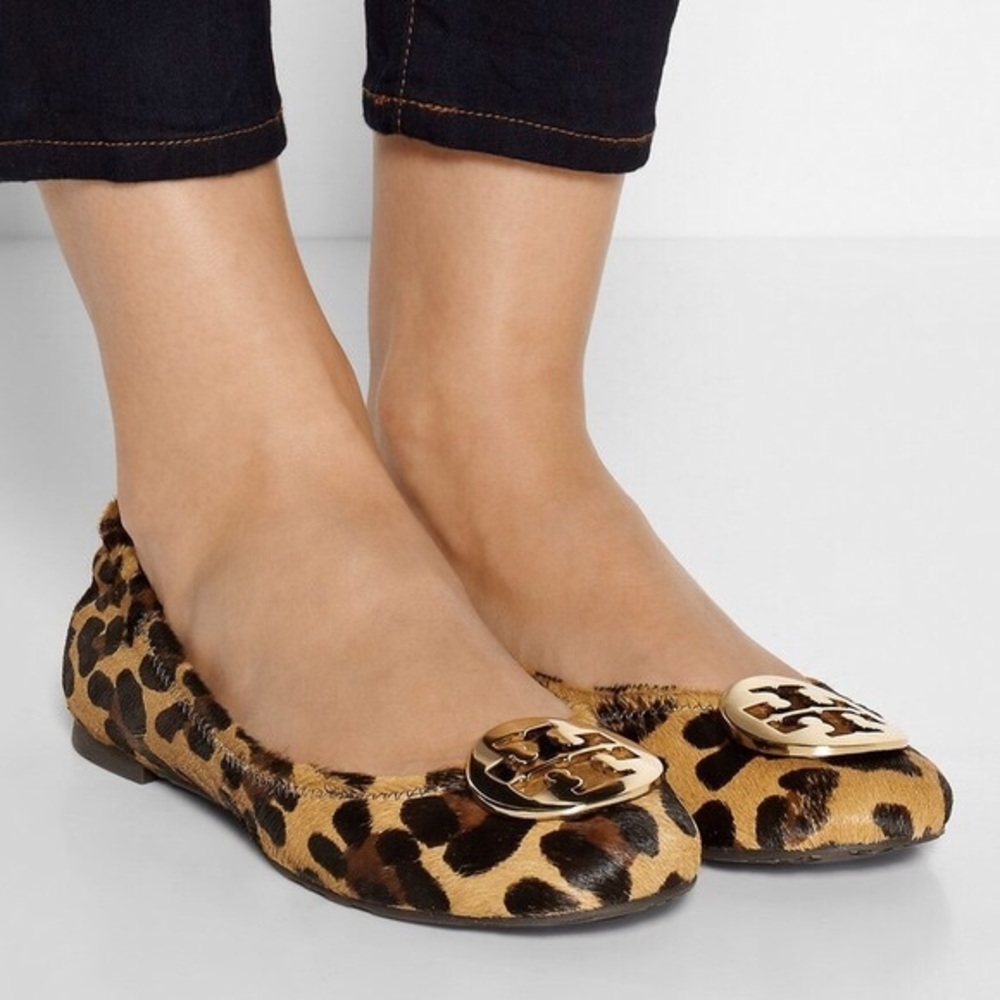 Leopard Print Tory Burch Flats